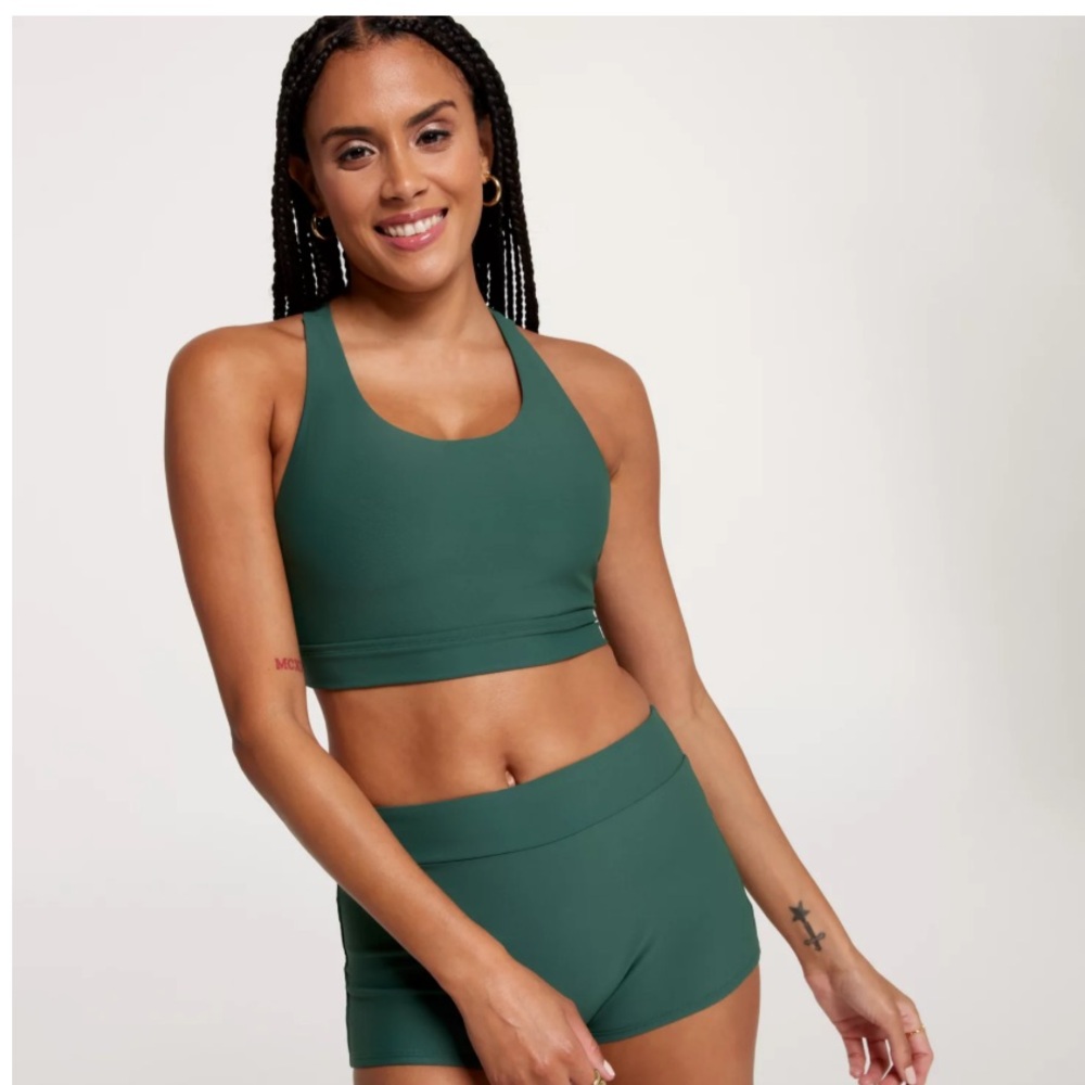 CALIA Women's Skinny Racerback Bikini Medium Support Swim Top Size Small, NWOT